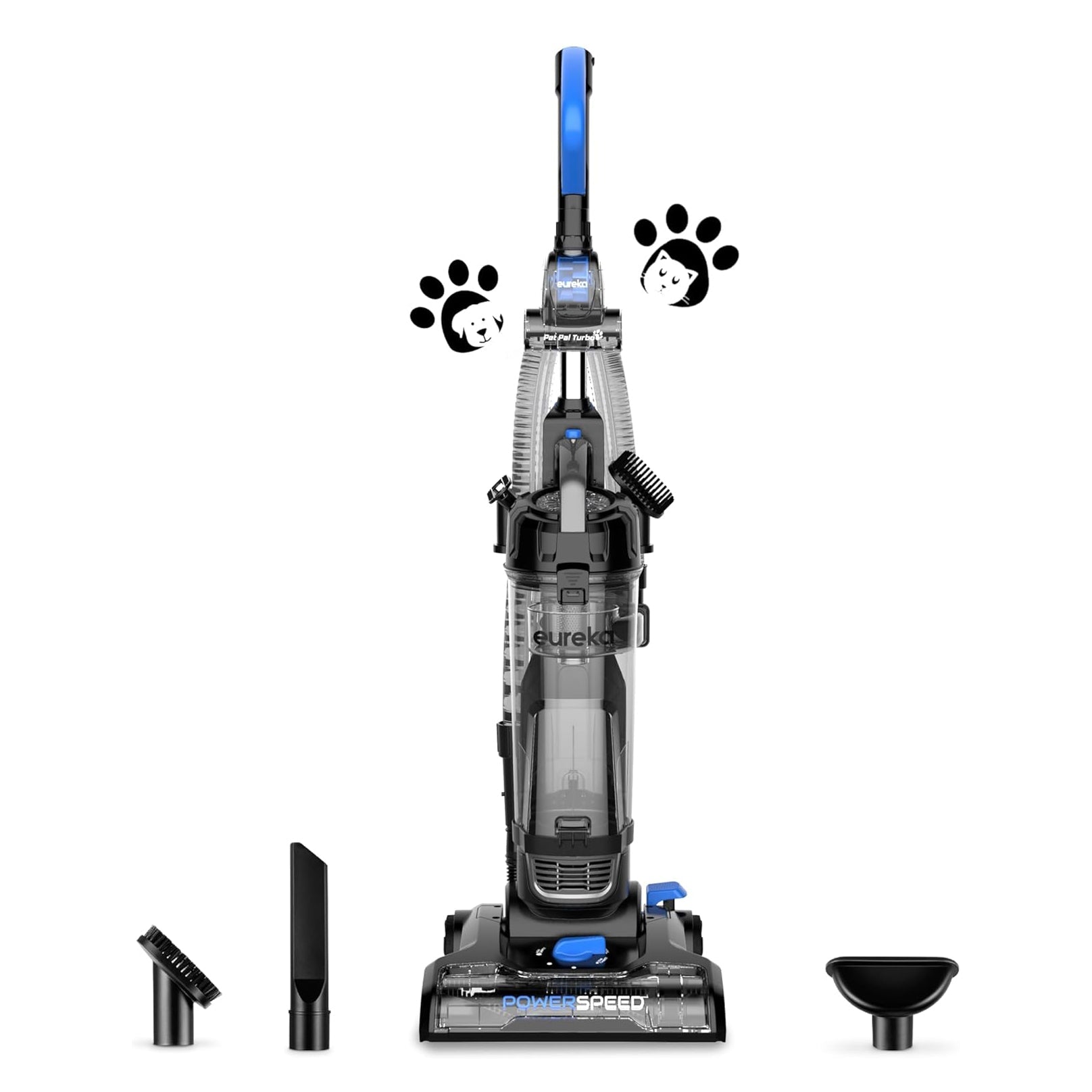 Eureka PowerSpeed ​​Leichter, beutelloser Handstaubsauger mit Haustier-Turbobürste – Schwarz