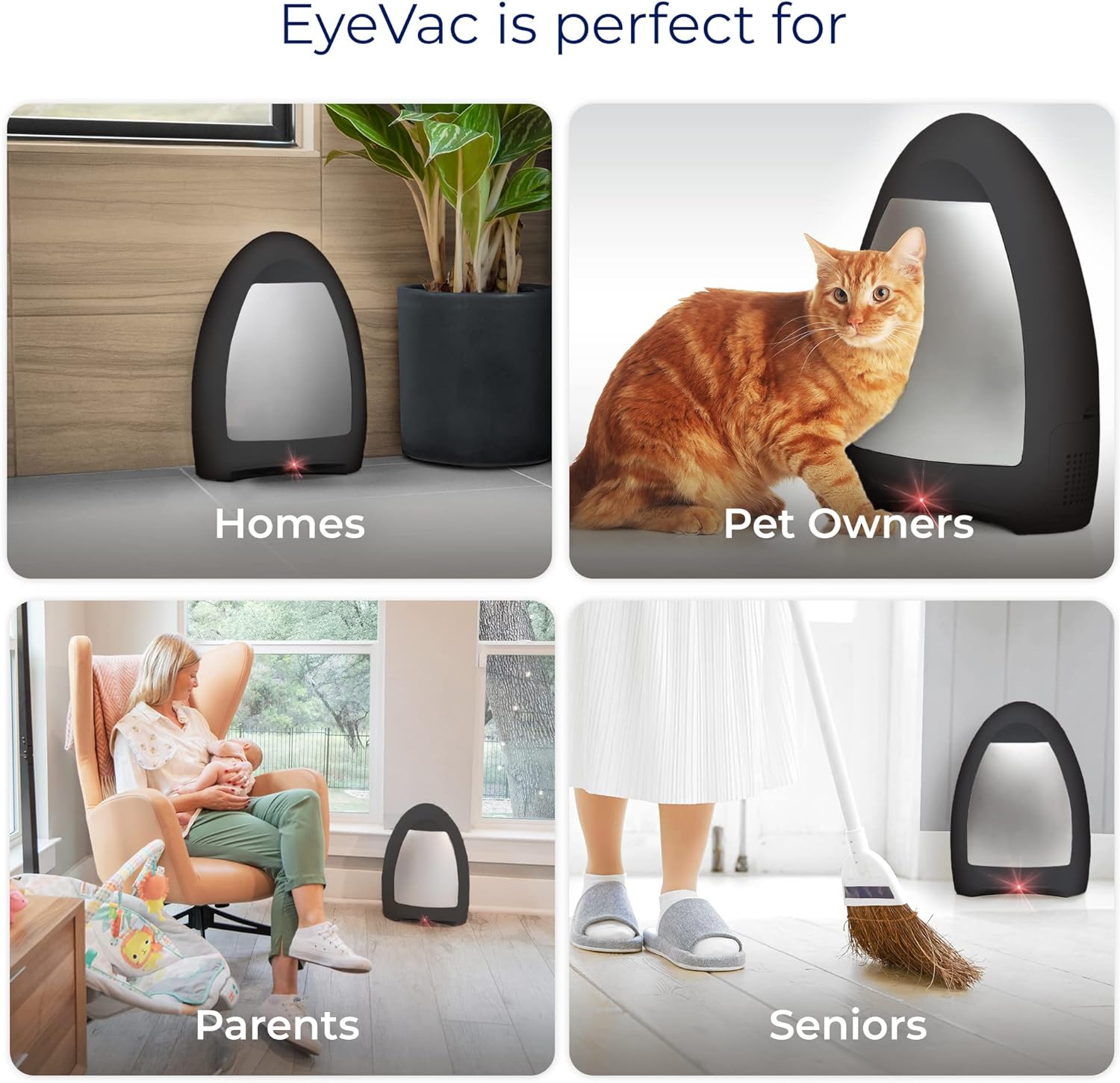 EyeVac Home Touchless Vacuum: Automatische Kehrschaufel für müheloses Reinigen