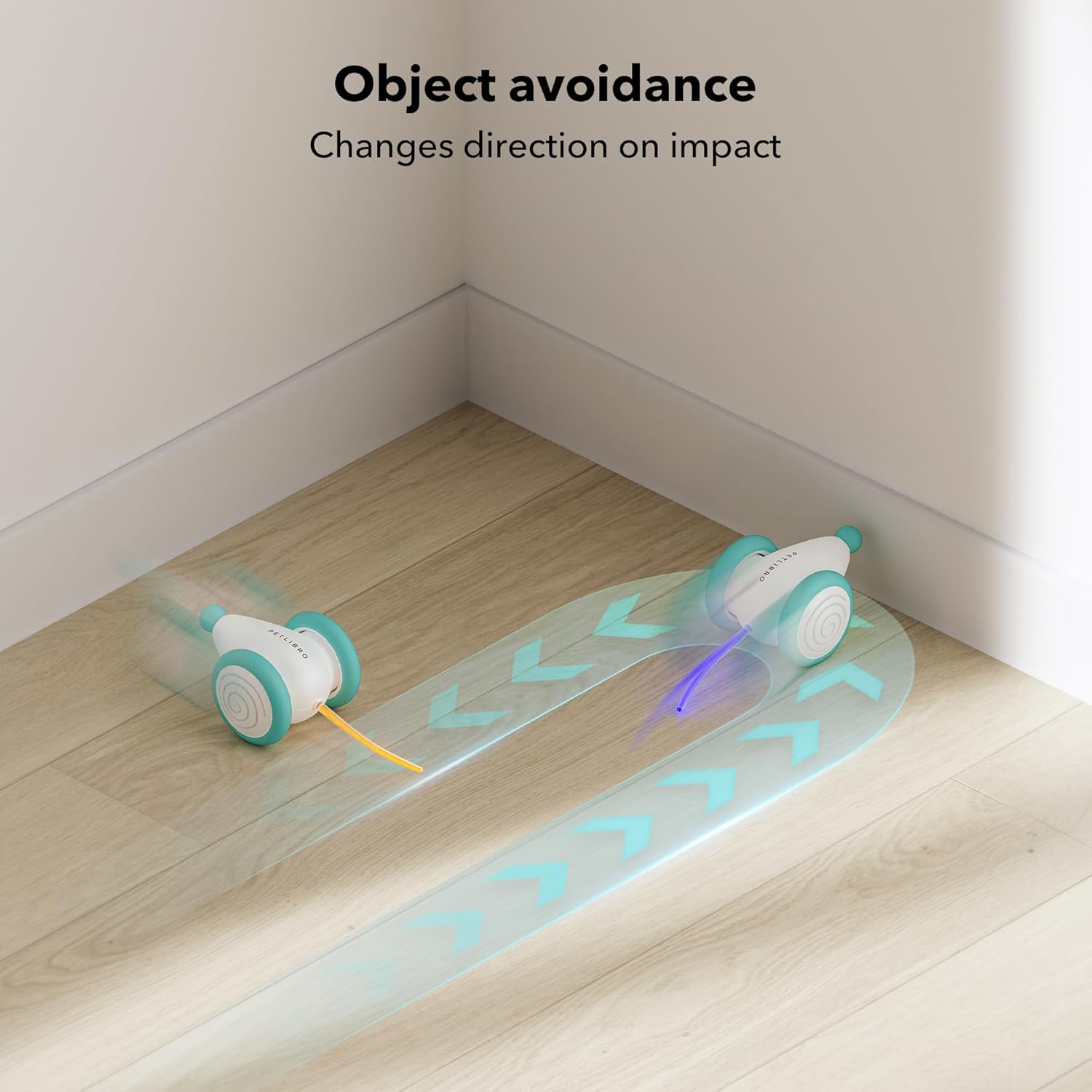 PETLIBRO 2024 Interaktives Katzenspielzeug: USB-aufladbares Smart-Sensing-Spielzeug mit LED-Lichtern für Hauskatzen und Kätzchen