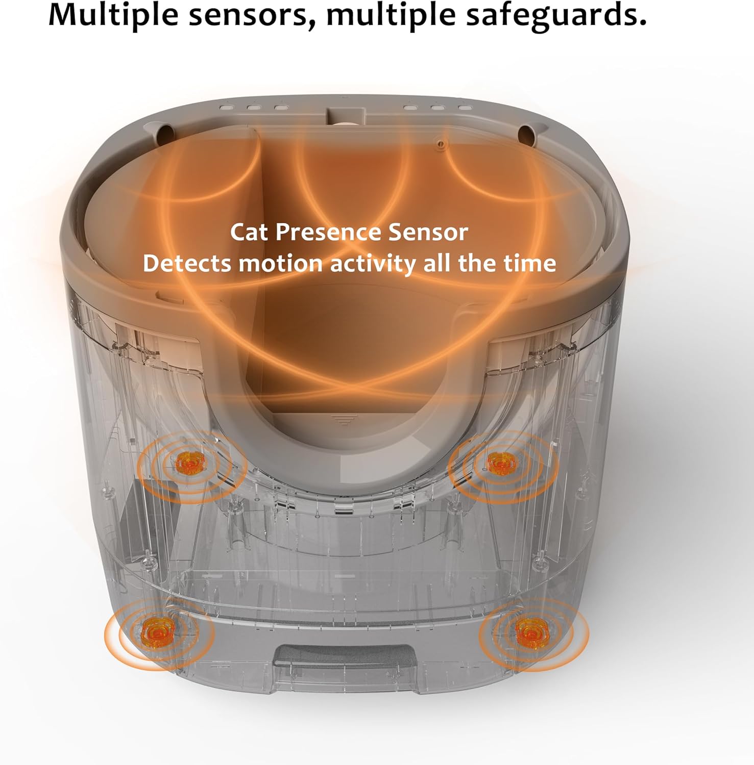 Automatische selbstreinigende Katzentoilette von Furomate – Geräumiges Design mit erweiterten Sicherheitsfunktionen