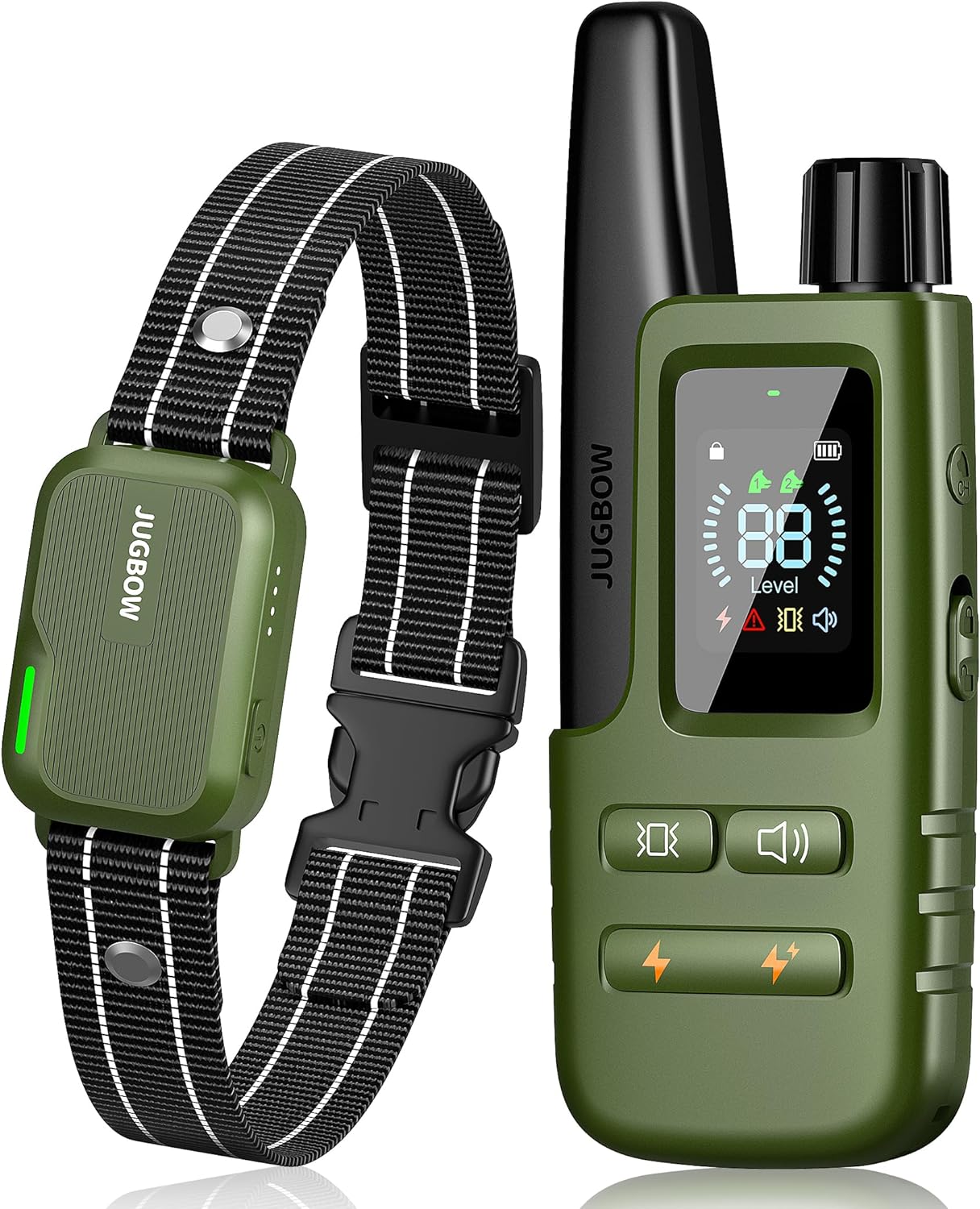 Jugbow 3300FT Hundetrainingshalsband mit Fernbedienung – IPX7 wasserdichtes E-Halsband mit 4 Trainingsmodi