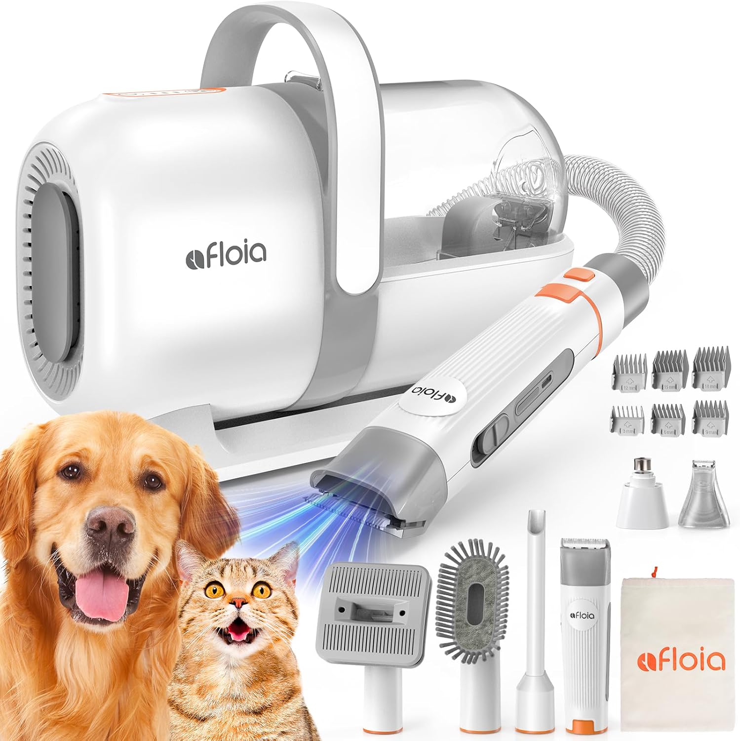 Afloia Pro Pet Grooming Kit with Vacuum – Complete Grooming Solution for Dogs & Cats