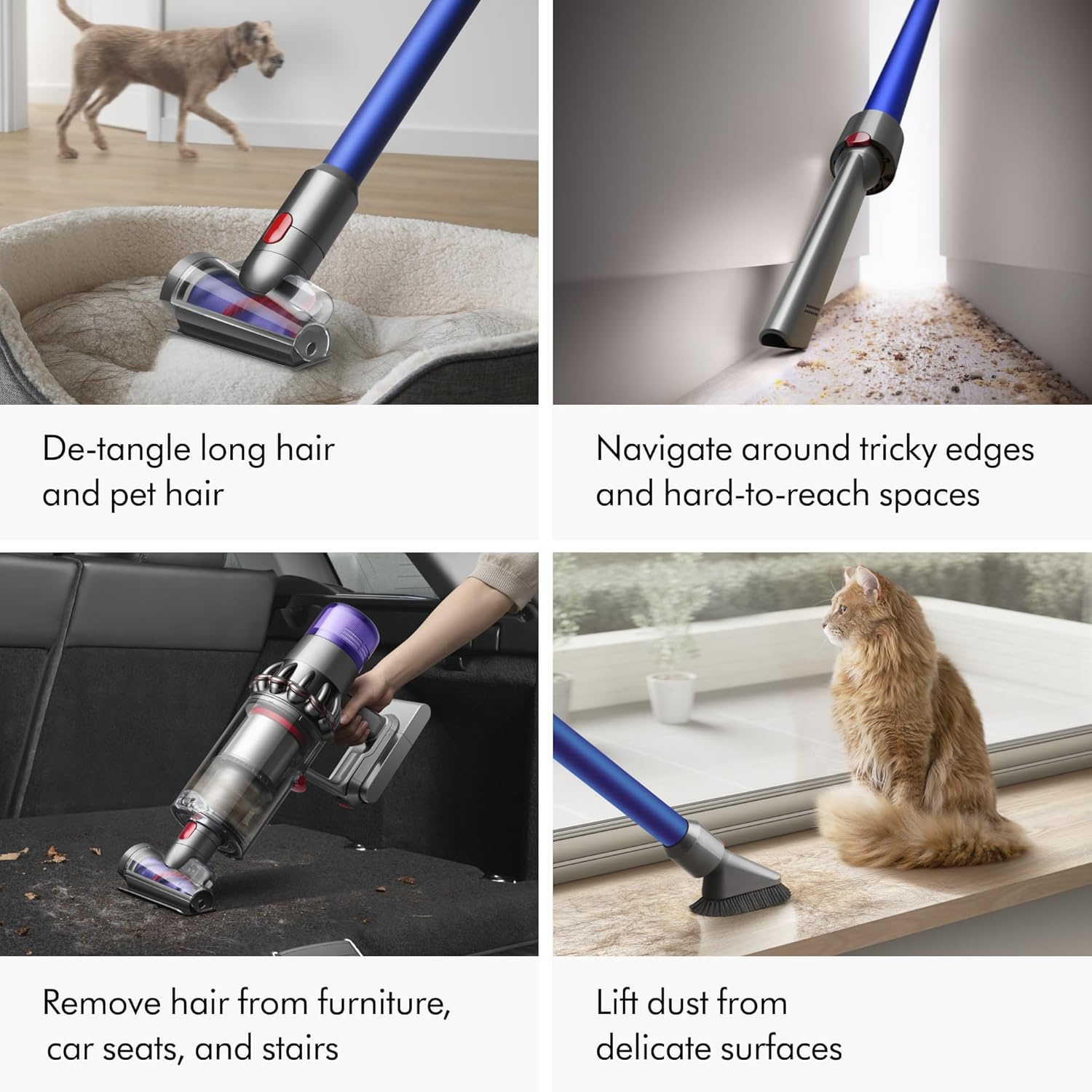 Dyson V11 Cordless Vacuum, Wand, Docking Station, Charger, Mini Soft Dusting Brush, Crevice Tool, Hair Screw Tool, Motorbar Cleaner Head, Lithium Ion Battery 