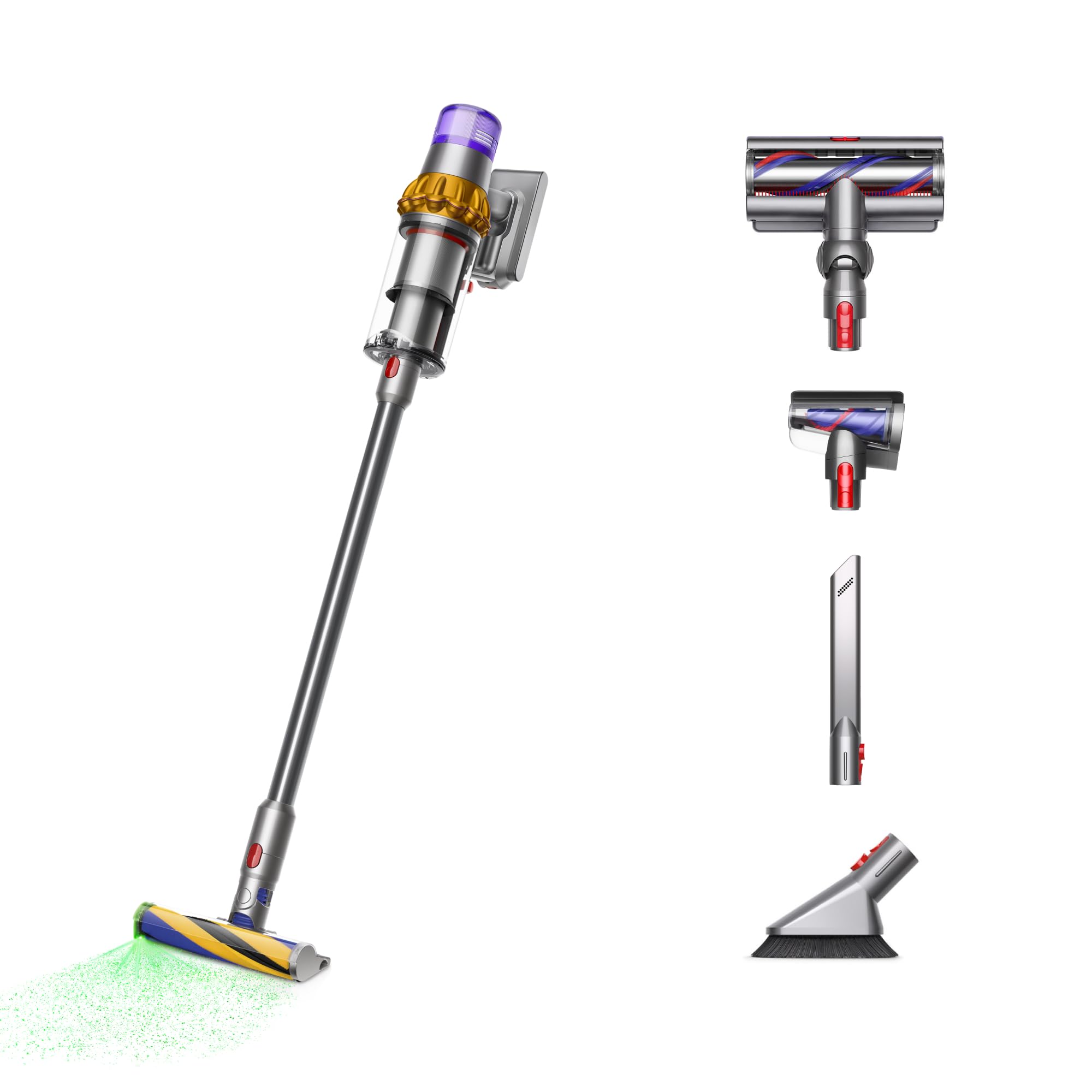 Dyson V15 Detect Plus Akku-Staubsauger, Gelb/Nickel