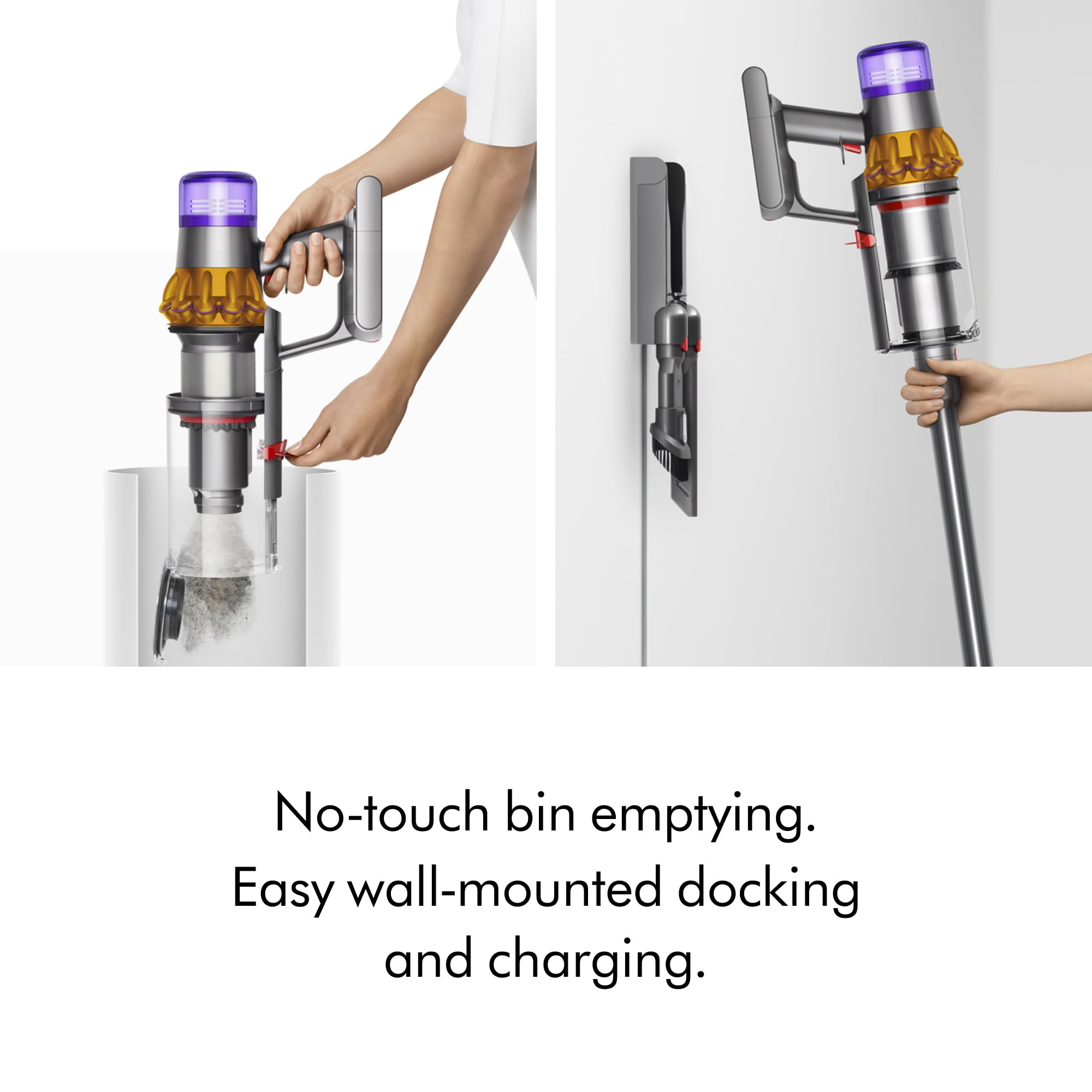 Dyson V15 Detect Plus Akku-Staubsauger, Gelb/Nickel