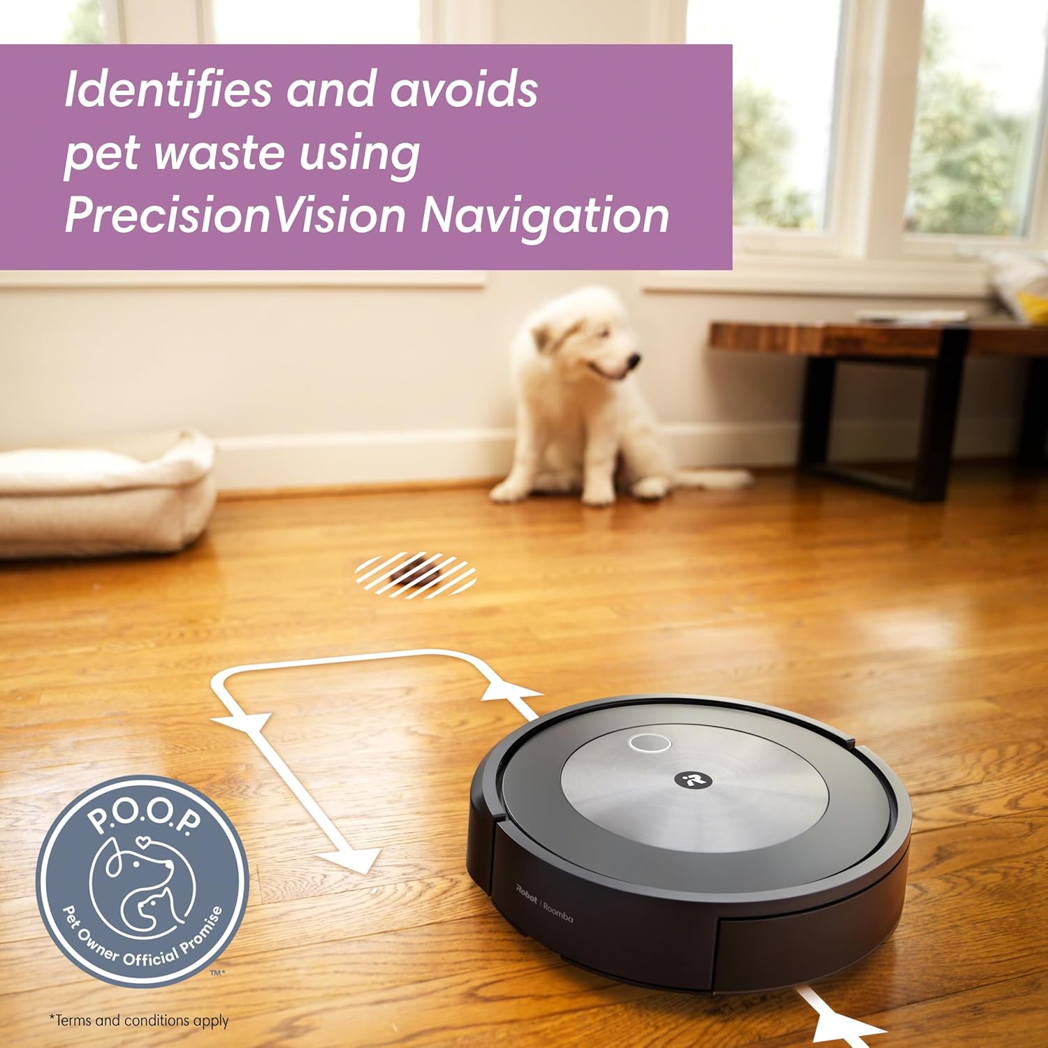 iRobot Roomba J7+ selbstentleerender Roboterstaubsauger – intelligente Navigation, präzise Reinigung und haustierfreundliches Design