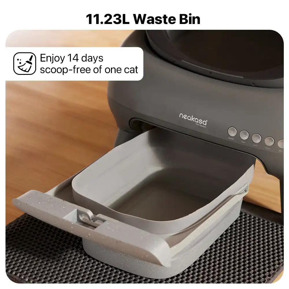 Neakasa M1 Open-Top Automatic Self-Cleaning Cat Litter Box with APP Control – Odor-Free Waste Management, Includes Litter Mat and 2 Rolls (30 Bags)