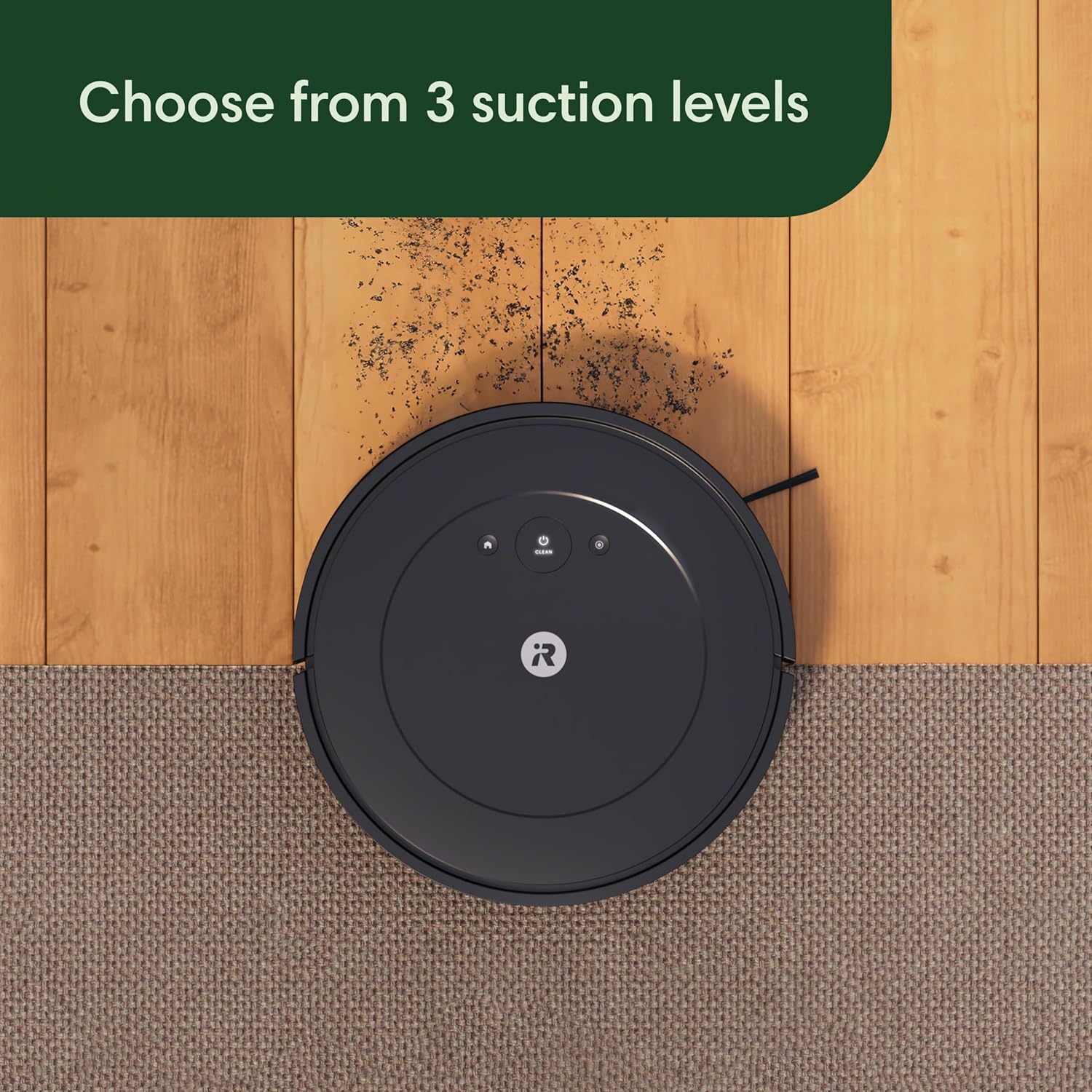 iRobot Roomba Vac Essential Q011 Saugroboter – leistungsstarke Saugkraft, Alexa-kompatibel, Reinigung mehrerer Oberflächen, intelligente Navigation, Selbstaufladung und leiser Betrieb